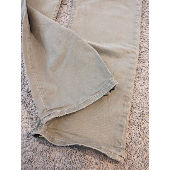 Men's AllSaints Carter Twill Beech Green Button Fly Jeans Size 33x29 - Picture 4 of 8